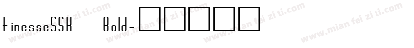 FinesseSSK Bold字体转换